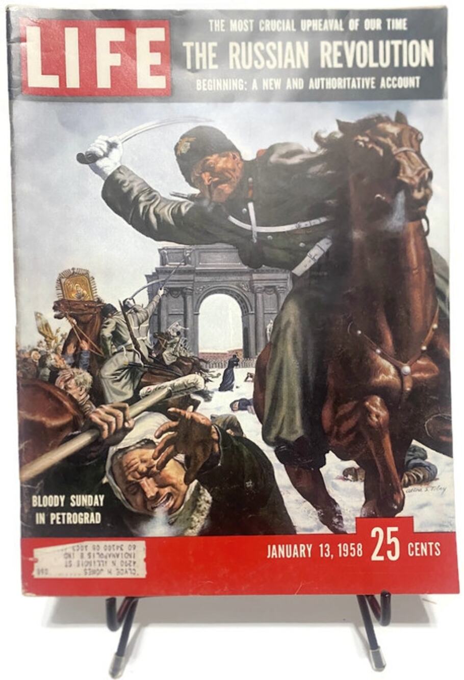 LIFE Magazine January 13 1958 Russian Revolution Bloody Sunday Petrograd